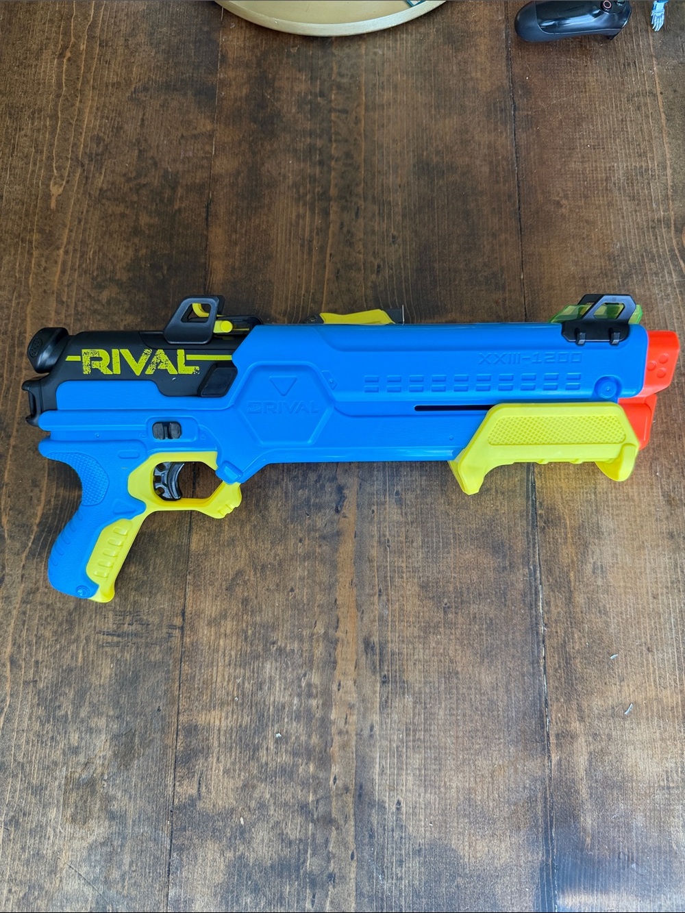 Nerf Rival Forerunner XXIII-1200 Pump Action Blaster Blue Yellow